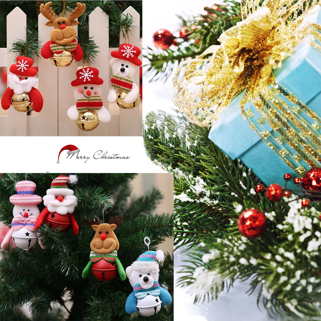 Мини-кукольные Подвески рождественские колокольчики креативный подвесной кулон