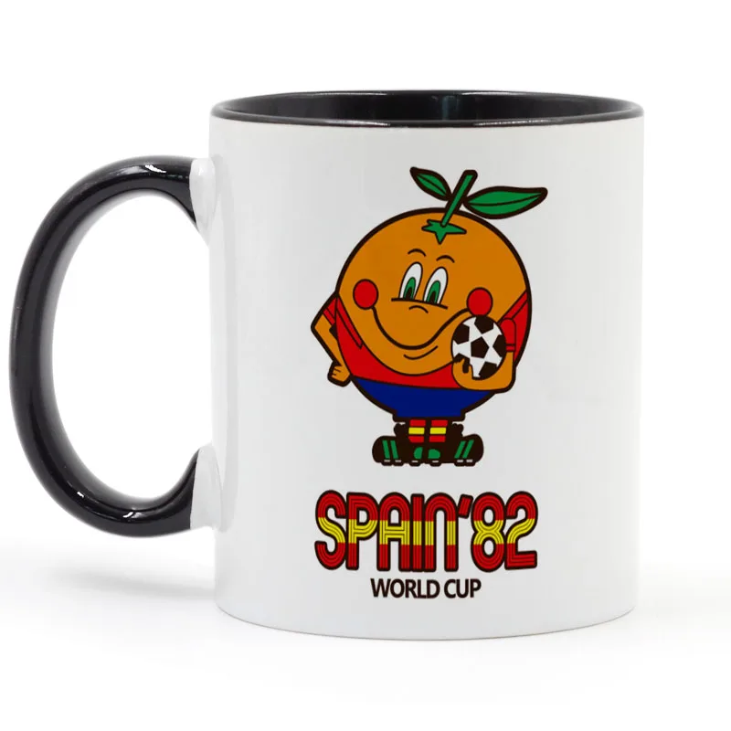 Испания 82 1982 naranjito футбол кальцио мировой оранжевый кофе керамическая чашка