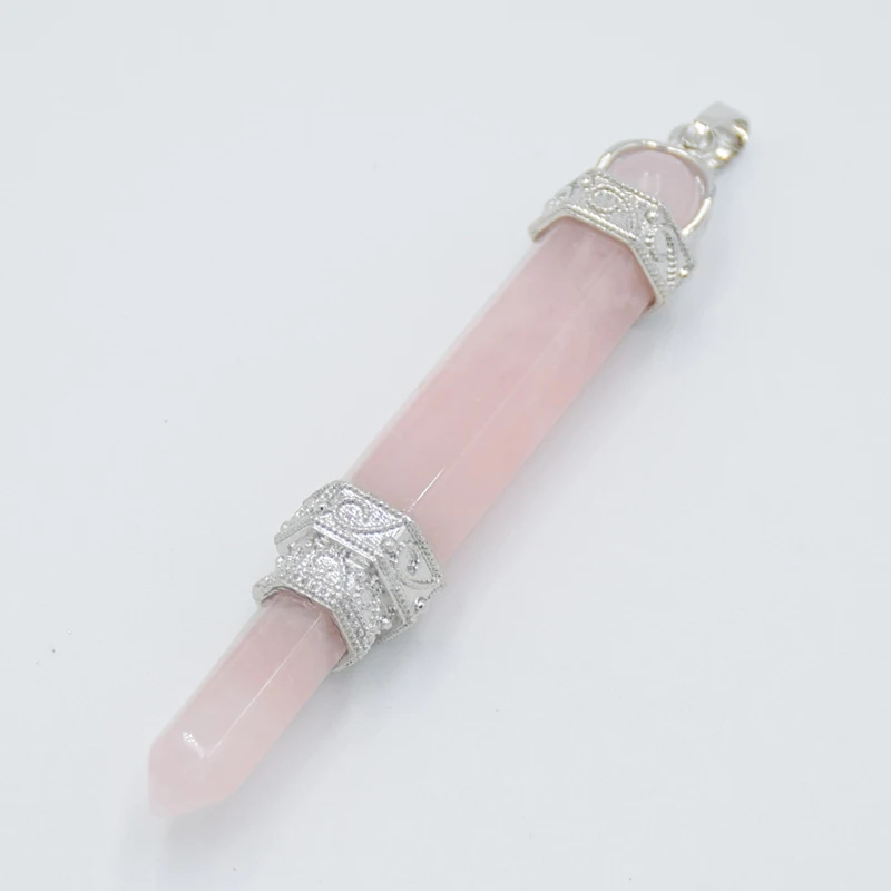 Reiki лечебный фиолетовый белый кристаллический 3 шт Карандаш шар подвеска топ в