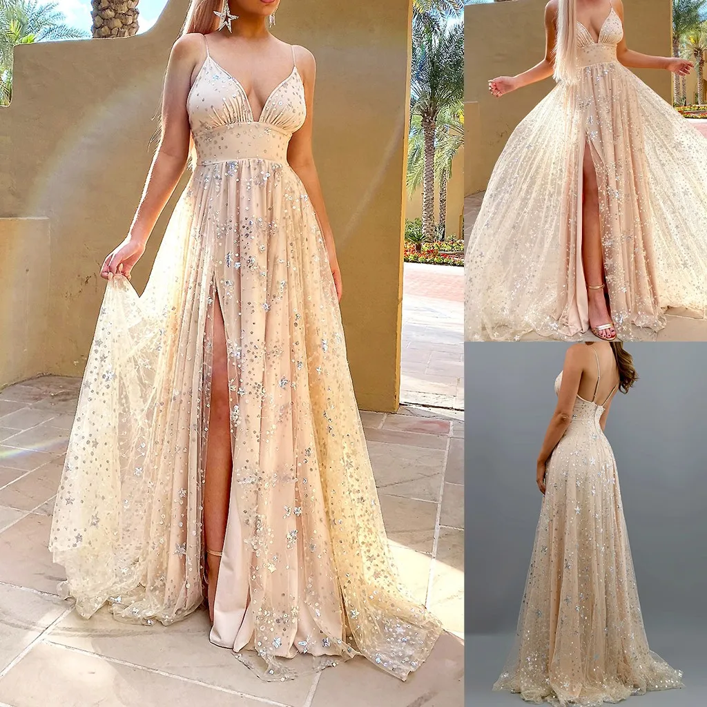 Летнее Бандажное платье с блестками и открытой спиной облегающее женское