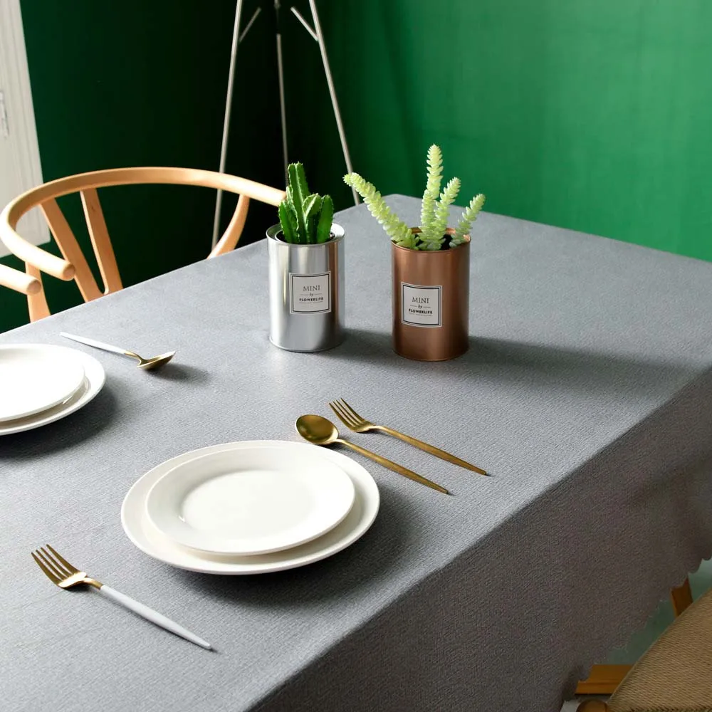 Waterproof Anti-scalding PVC Tablecloth Cover Rectangular Lace Mat Kitchen Oil cloth Glass Soft Cloth Table | Дом и сад