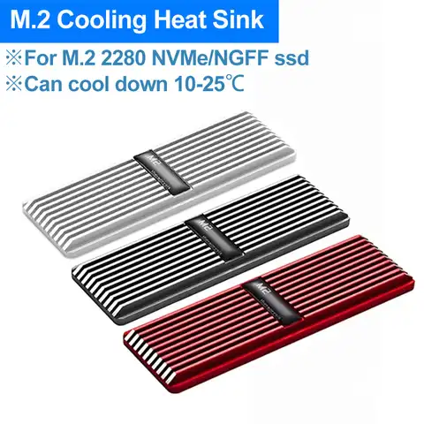 Радиатор для радиатора M2, радиатор для рассеивания тепла M.2, Охлаждающий радиатор, тепловые прокладки, охлаждающий жилет для NVME NGFF M.2 2280 SSD