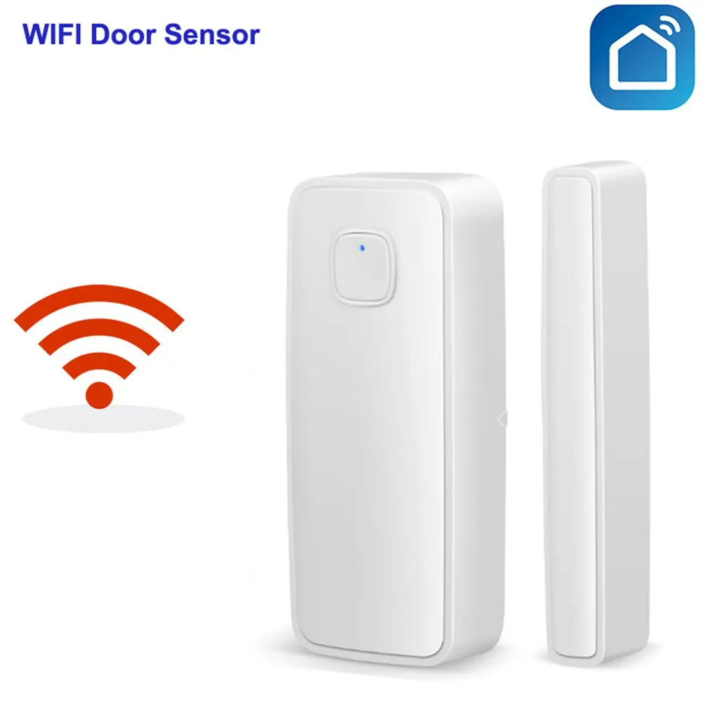 

Беспроводной смарт-датчик для окон и дверей, Wi-Fi детектор с сигнализацией в режиме реального времени, совместим с Alexa Assistant, автоматическое о...