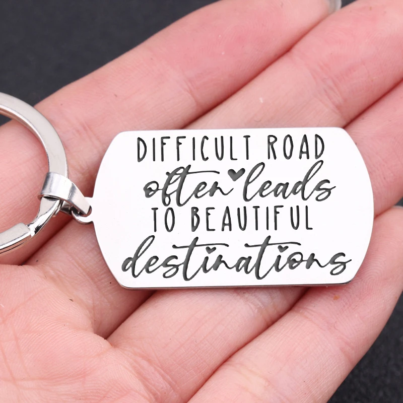 Брелок из нержавеющей стали вдохновляющий изысканный креативный подарок для