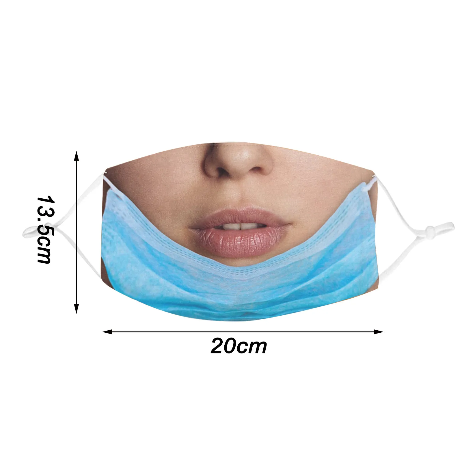 

Funny Print Reusable Mask Adult Mascarillas Pretend Face Mouth Masks Washable Women Mascara Masque Mouth Caps Men Mouth-muffle