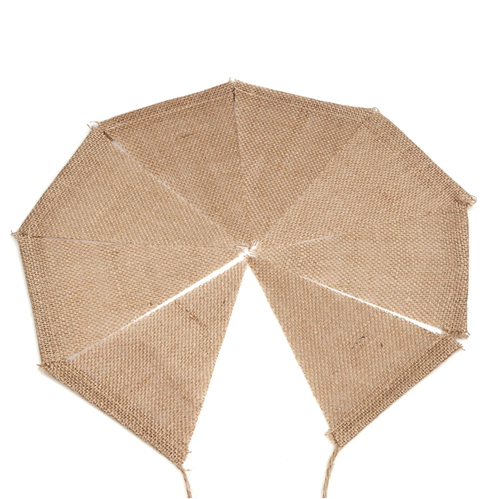 3 м Винтаж из натурального джута флажки мешковины баннеры 13 флаги Свадьба Вымпел