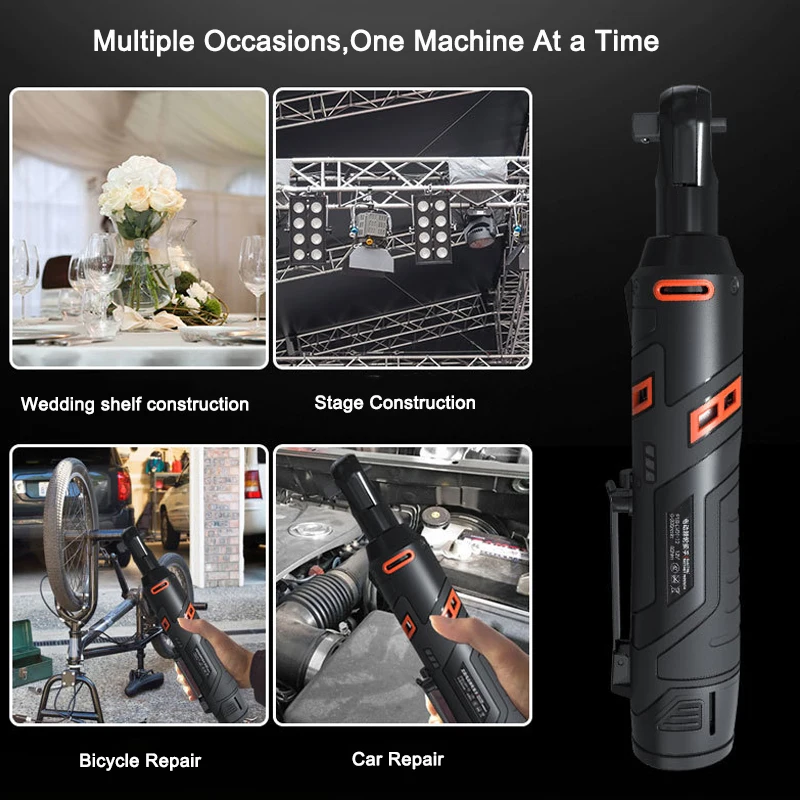 12 В Электрический гаечный ключ комплект 3/8 Аккумуляторный Трещоточный