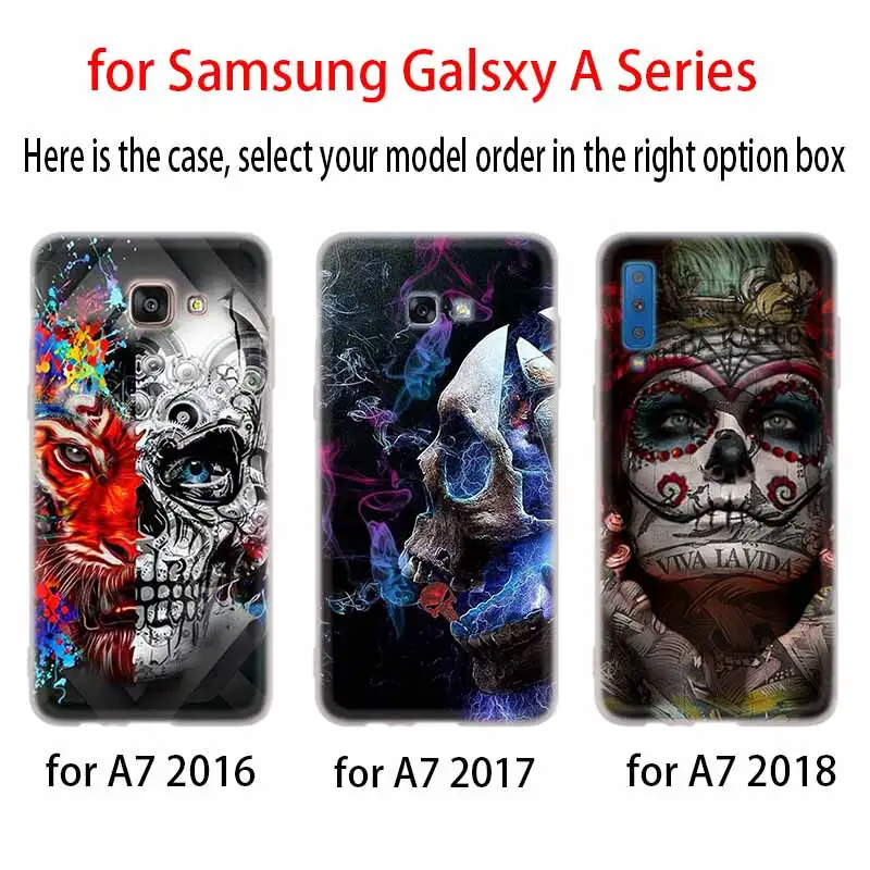 Элегантный винтажный Чехол с черепом силиконовый чехол для телефона Samsung A50 A70 A80