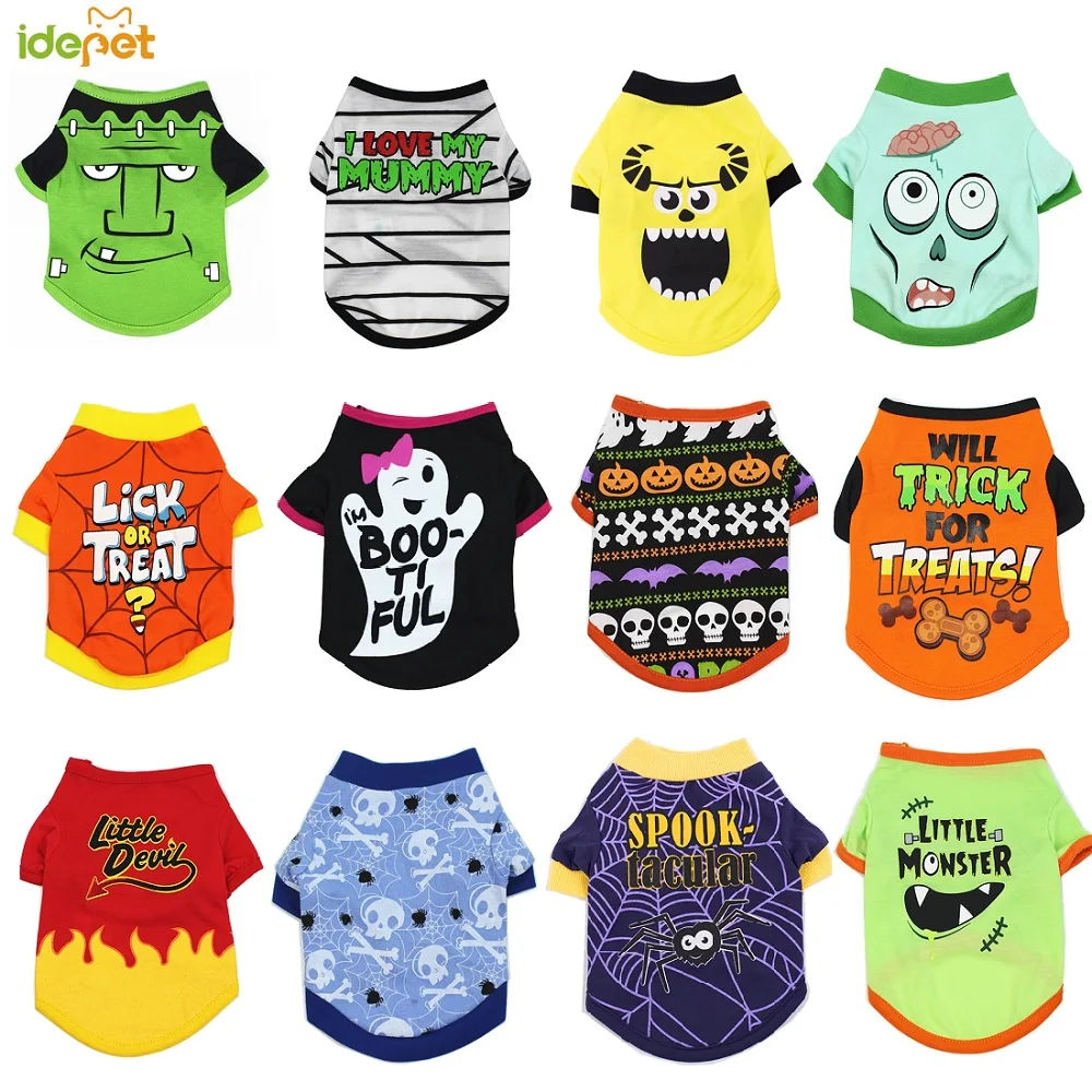 Одежда для животных на Хэллоуин жилет собаки забавные костюмы кошек маленькая