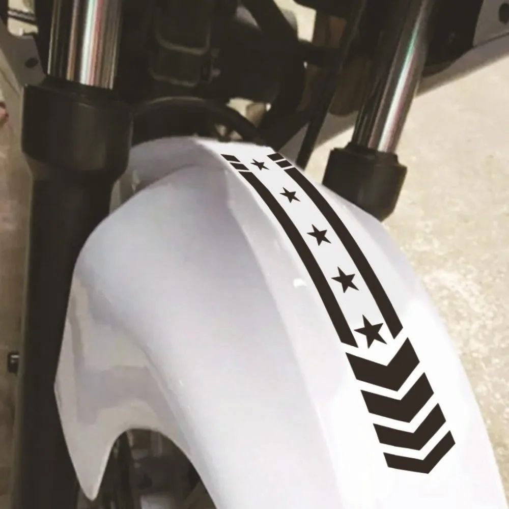 

Stripe Motorcycle Stickers Waterproof 1Pcs Car Decor Car Fender Stickers