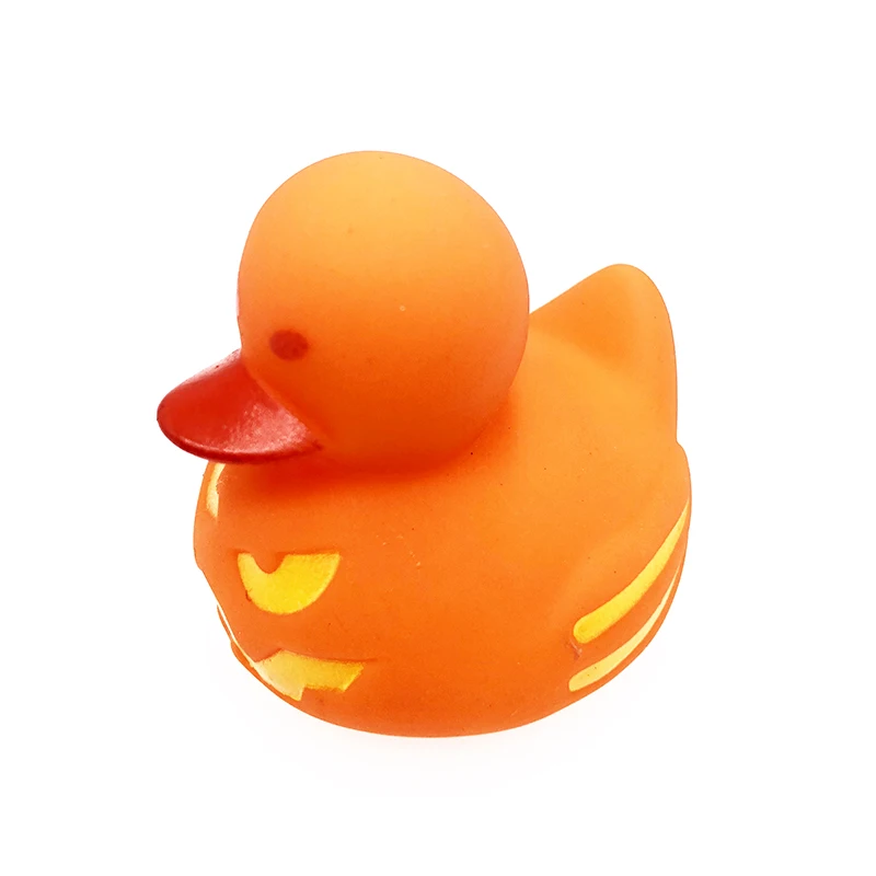 Детская водяная игрушка для ванны милый мини 5 см оранжевые утки на Хэллоуин Джек