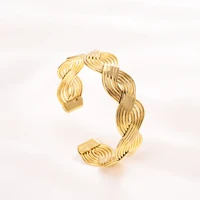fashion gold color twisted bangle bracelets for women men party gift trendy charm adjustable bracelets jewelry