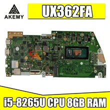 AKemy For ASUS UX362FA-EL142T ZenBook Flip UX362 laptop mainboard motherboard with i5-8265U CPU 8GB RAM tested full 100%