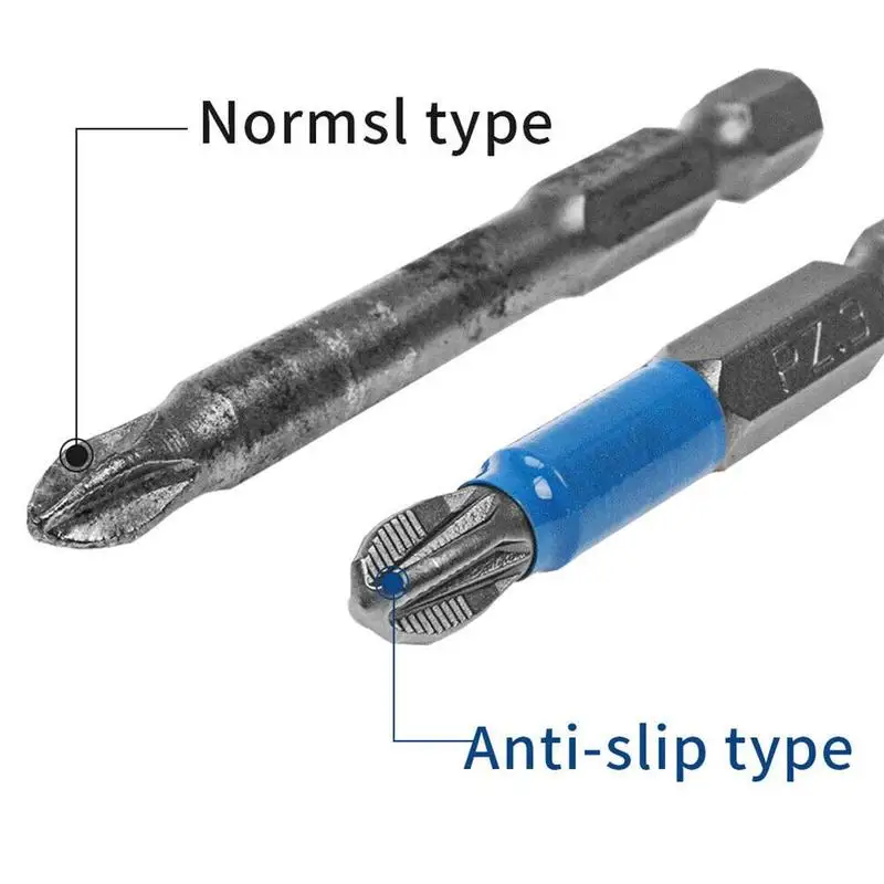 

6Pcs Non-slip Screwdriver Bit Set 50mm PH1 PZ1 PH2 Drill Electric PH3 Impact Kit Bits Fit PZ3 With Driver Screw Magnetic PZ A4L3