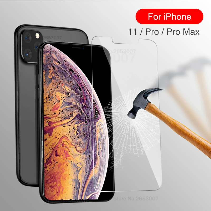 Закаленное стекло для iPhone 11 X XS Pro Max XR 7 8 Защита экрана защитное на iphone 6s Plus