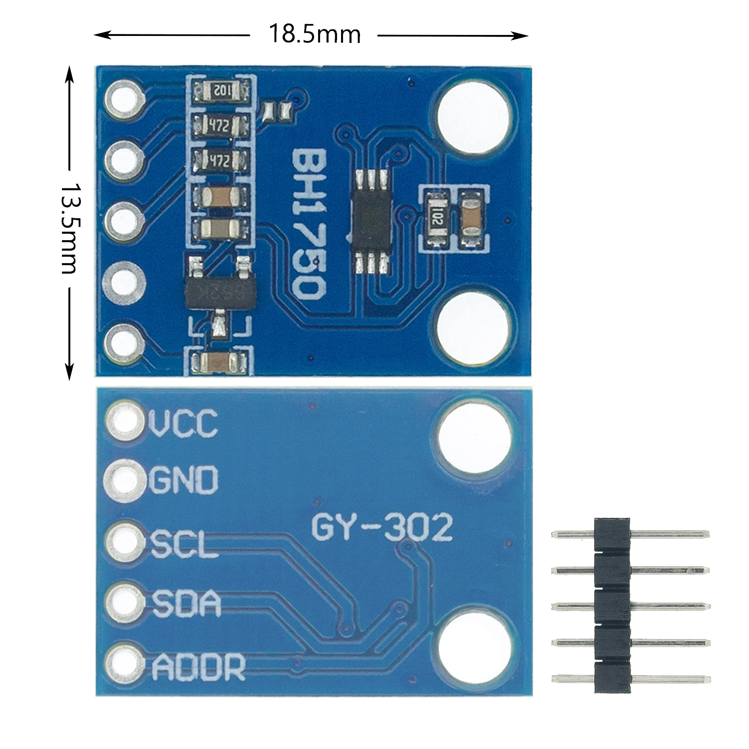 1 шт./лот GY 302 BH1750 BH1750FVI чип интенсивность света модуль освещения|module light| |