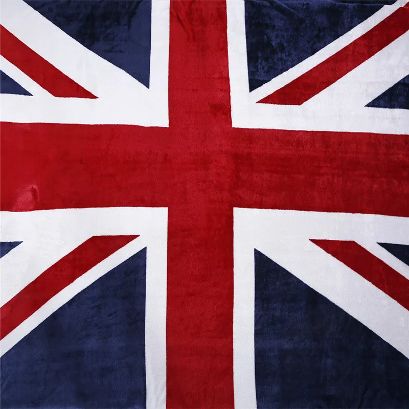 Flag Pattern Print Blanket USA UK Flannel Fleece Sofa Throw Soft Air Conditioning | Дом и сад