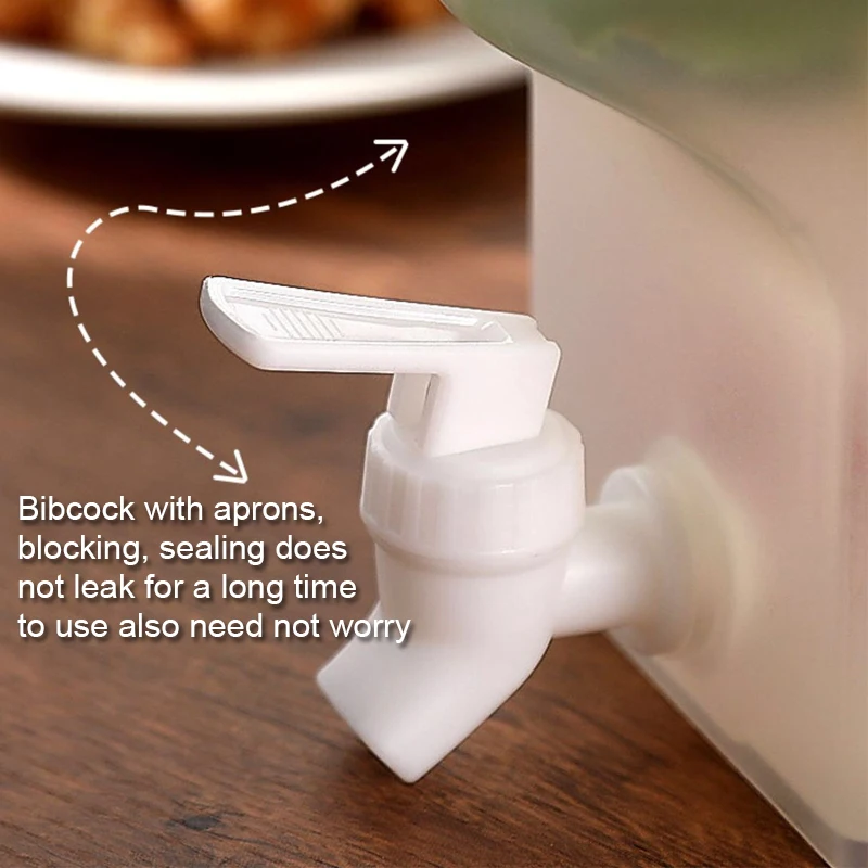 

3500ml Water Jug With Faucet Lemon Juice Jug Kitchen Drinkware Kettle Pot Cold Water Bottle Container Heat Resistant Pitcher