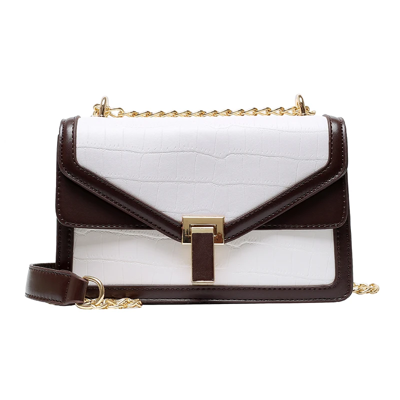 

Stone pattern Flap Crossbody bag 2020 Fashion New High quality PU Leather Women's Designer Handbag Chain Shoulder Messenger Bag