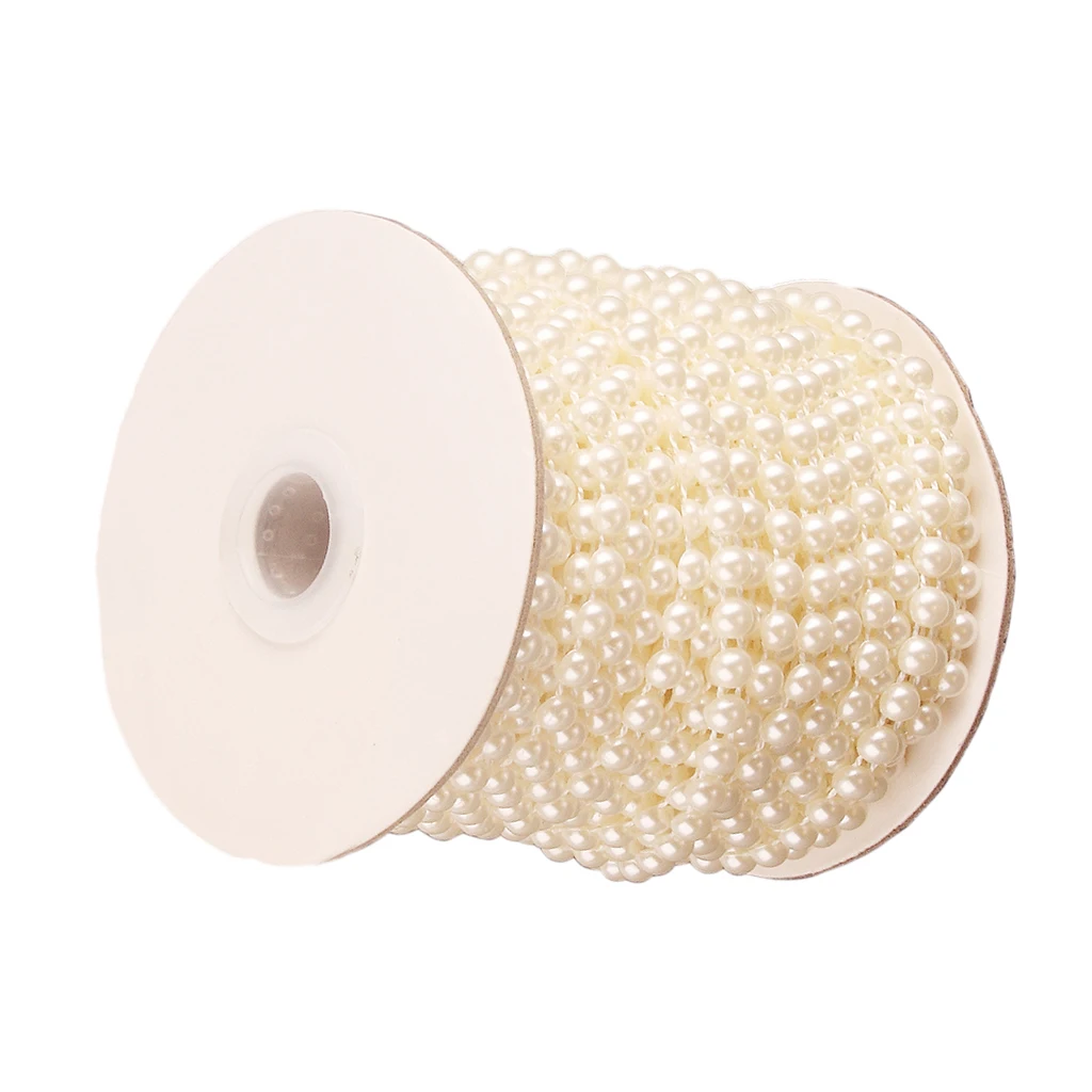 25 м в рулоне леска искусственные бусины цепочка гирлянда свадебные украшения