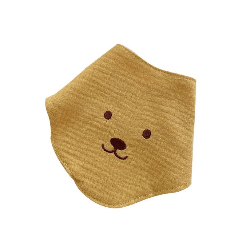 XXFE alimentaci&oacute;n de beb&eacute; babear babero de Color s&oacute;lido bot&oacute;n Saliva toalla suave bufanda tri&aacute;ngulo algod&oacute;n Burp pa&ntilde;o para reci&eacute;n nacido Ni&ntilde;o-1