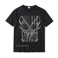 american flag deer hunting t shirt men usa vintage tee t shirt casual top t shirts for students cotton tops shirt funny discount