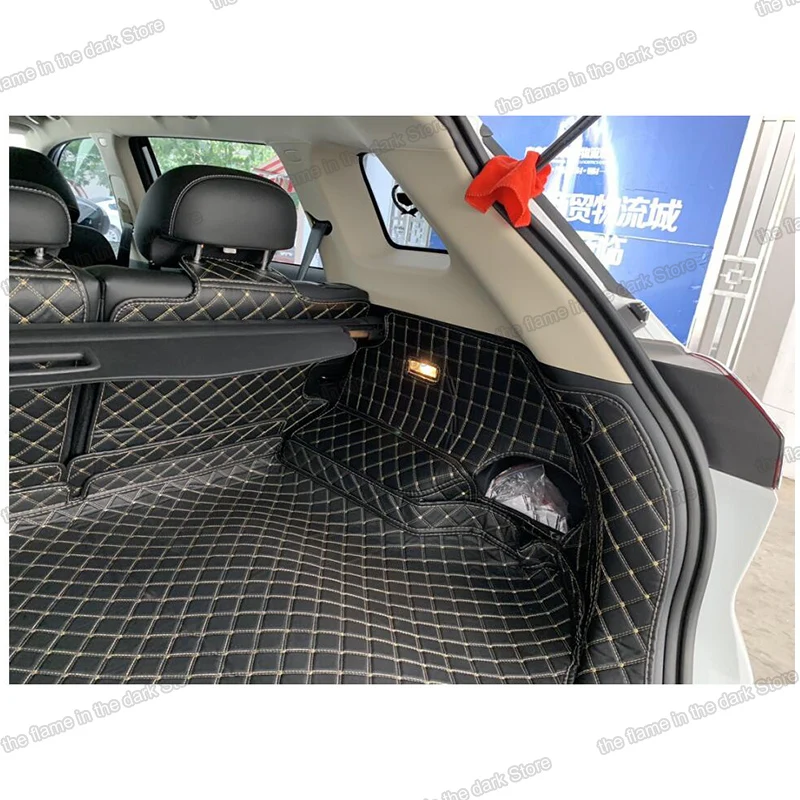 Lsrtw2017 кожаный коврик для багажника автомобиля подкладка груза Proton X70 Geely Boyue Atlas 2017