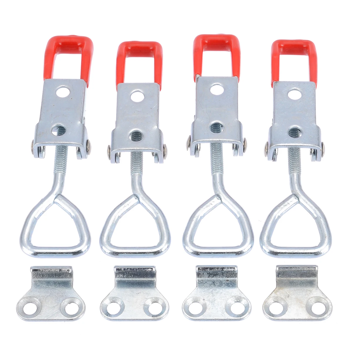 4 шт. регулируемые ящики для шкафов рычажный зажим инструмент серебра офиса дома