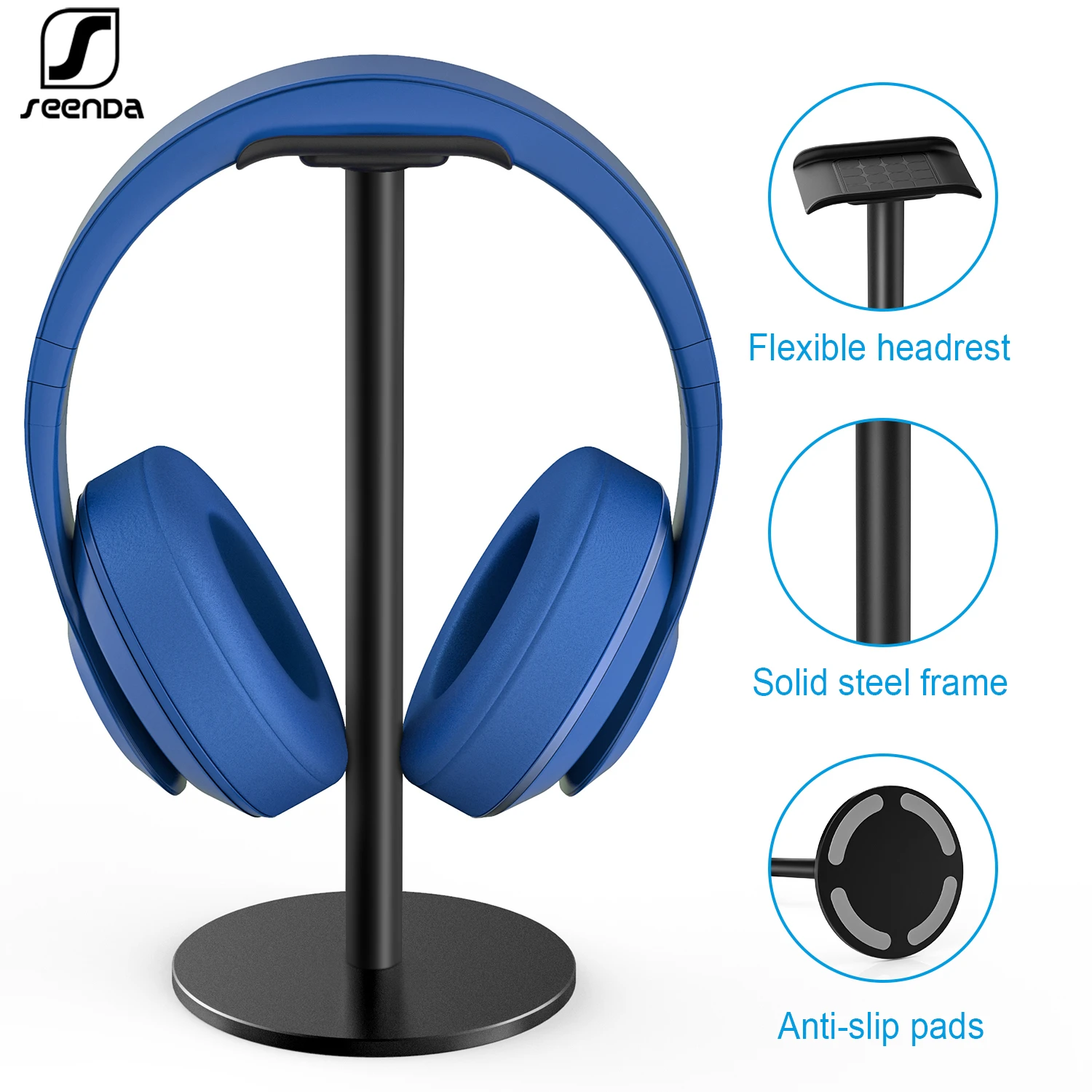 Подставка для наушников SeenDa с нескользящим основанием алюминиевый