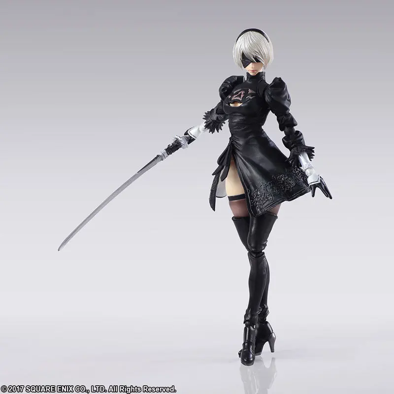 Игра NieR Automata YoRHa No. 2 Тип B 2B мультяшная шарнирная фигурка модель игрушки для детей