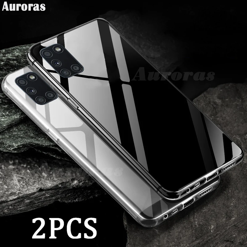Auroras 2 шт. для OPPO A52 чехол прозрачный мягкий водонепроницаемый телефона A72