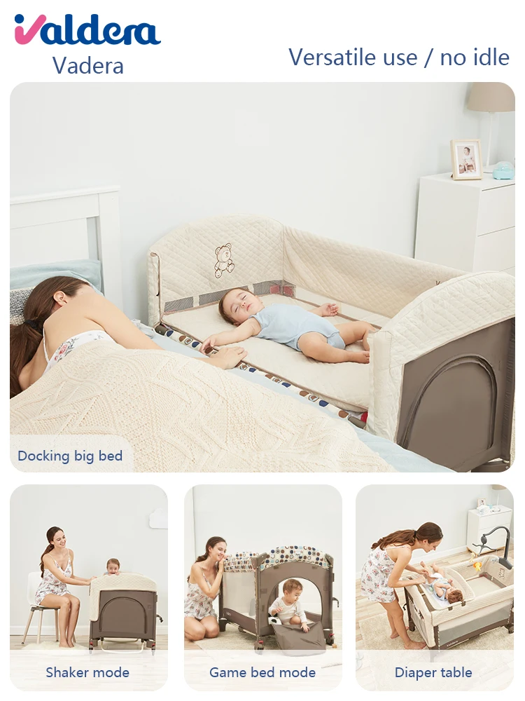 Складная Многофункциональная детская кровать и для новорожденных с