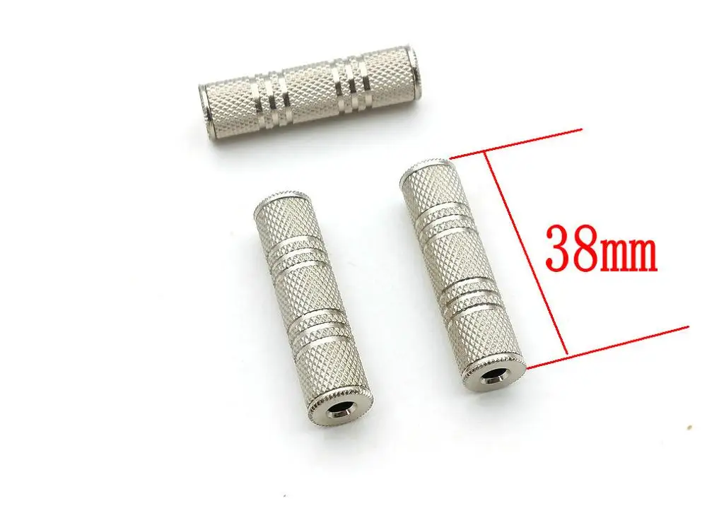 

4pcs metal 3.5mm 1/8" Female to 3.5mm Female Jack Audio Headphone Stereo adapter