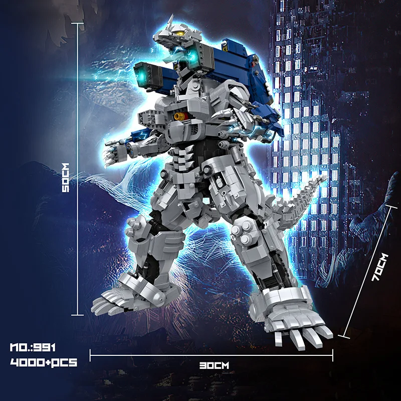 

Mechanical Godzillaed Creative Movie Building Blocks Bricks Super Difficulty Monster Dinosaur Christmas Birthday Toys Kids Gifts