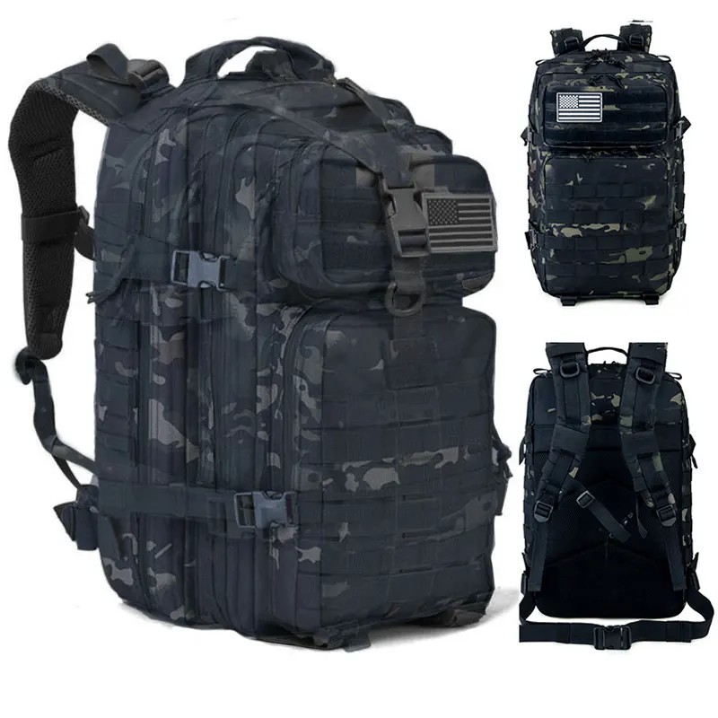 Военный тактический рюкзак наружный 50л походный для кемпинга охоты