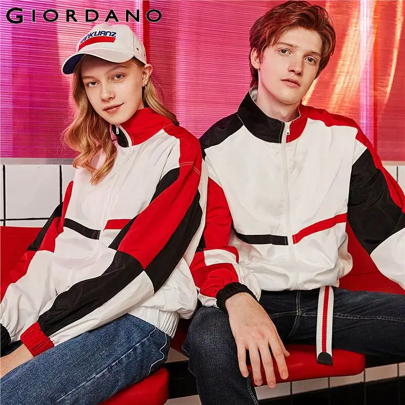 Giordano Мужская ветровка с воротником стойкой 90079687|Плащи и тренчи| |