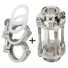 Диоптрий из нержавеющей стали с тройным зажимом 1,5-4 дюйма, 38 мм, 51 мм