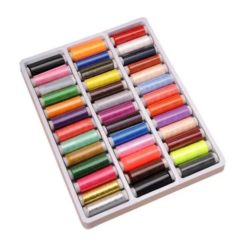 

Yarn DIY 39 pcs/set Sewing Thread Spools Polyester Crafts Reels Hand Embroidery Sewing Threads Spools Craft Home Supply