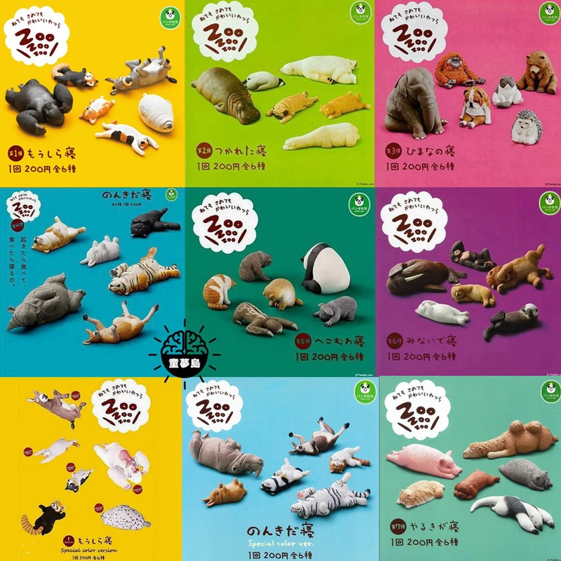 Милые миниатюрные капсульные игрушки с животными креативные забавные украшения