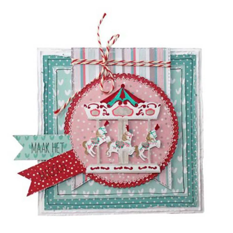 

Trojan Horse Metal Metal Cutting Dies Scrapbook Paper Craft Knife Mould Stencils 2021 New Making Die Cuts 2021