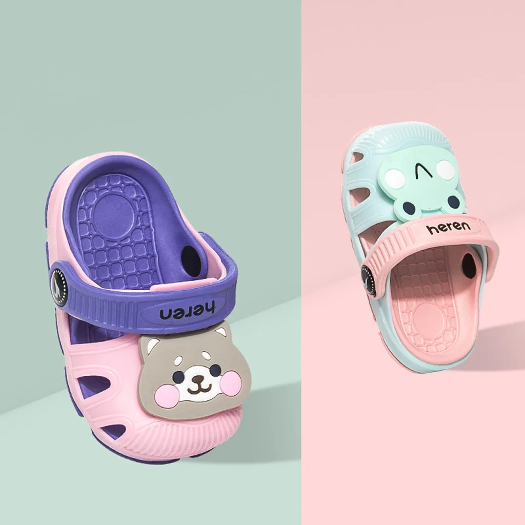 Детские тапочки 2020 г. летние пляжные сандалии для мальчиков и девочек мягкие в