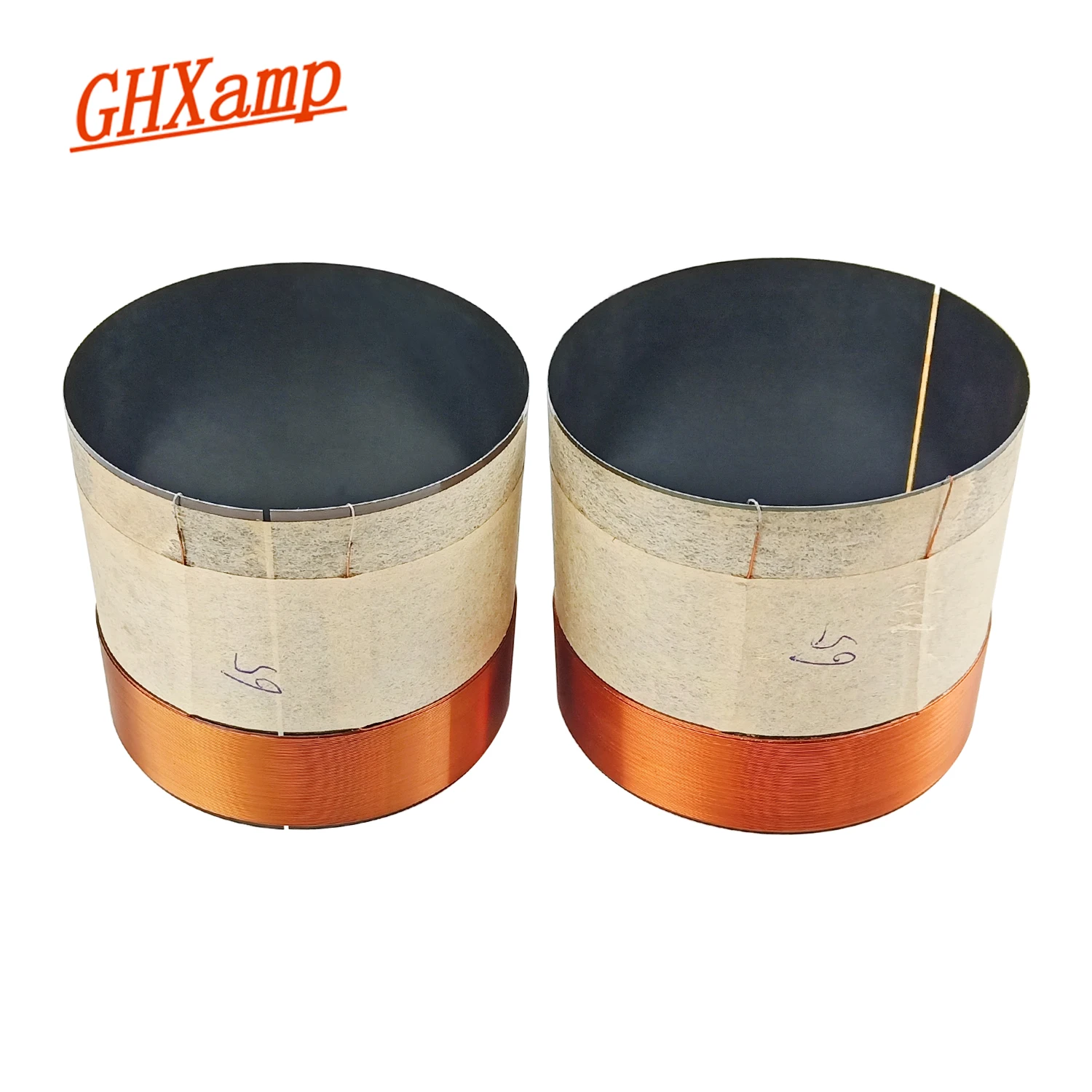 Bobina de Voz para Alto-falante Fio de Cobre Ghxamp Woofer Reparo Faça Você Mesmo 2 Peças 65mm 8ohm