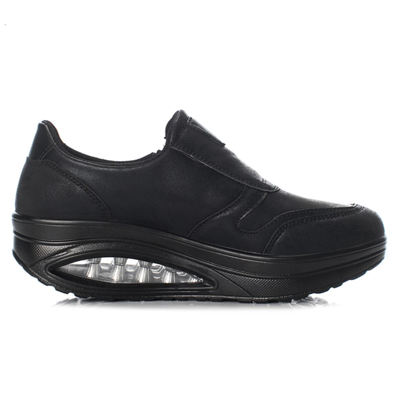 Кроссовки женские на танкетке водонепроницаемая обувь с воздушной подушкой