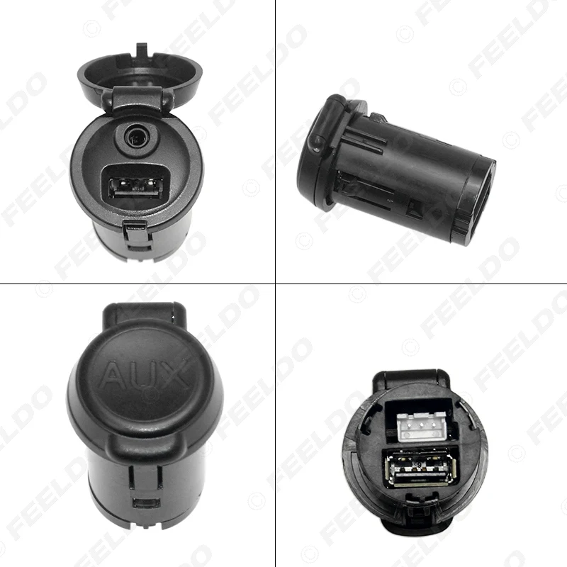 Автомобильный стерео AUX USB переключатель панель 12Pin + 4pin аудио кабель для Peugeot 307 407