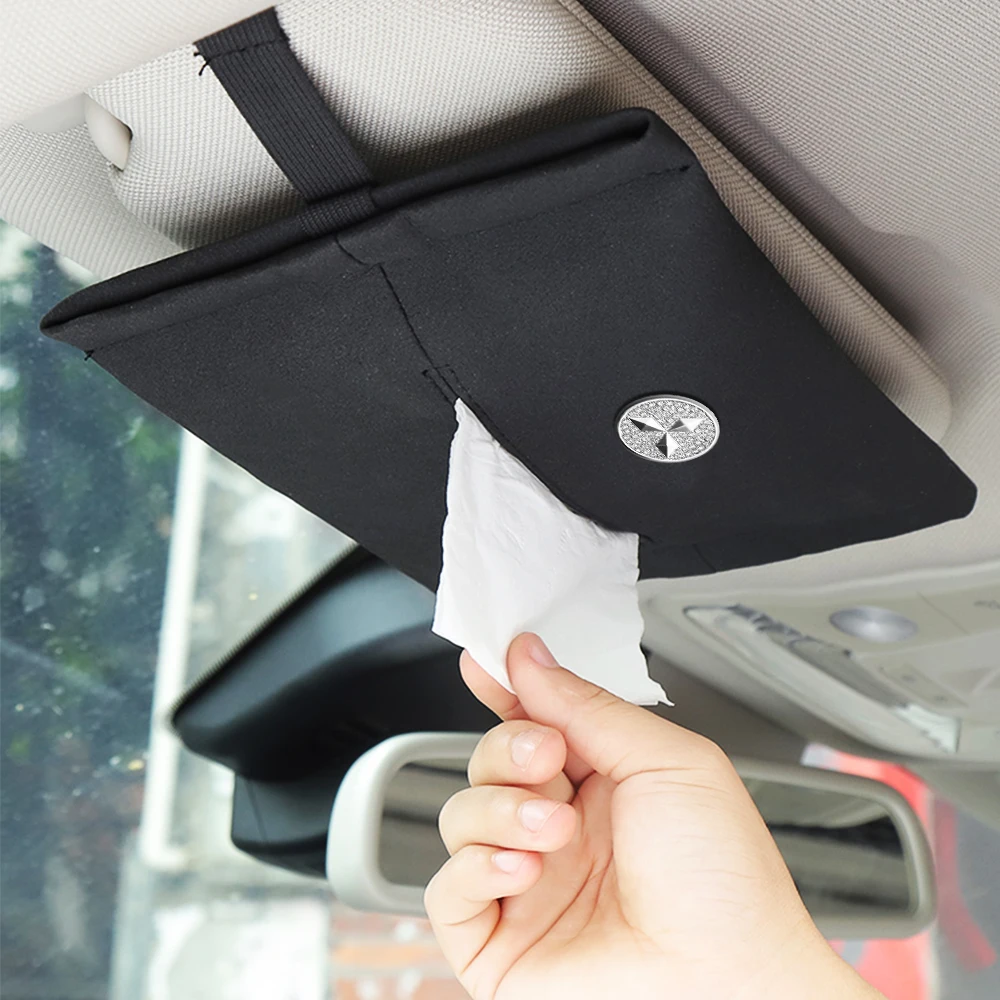 

Car Tissue Box Towel Sets Car Sun Visor Tissue Box Face Mask Storage Box Auto Interior For Mitsubishi Group i Miev Colt Lancer E