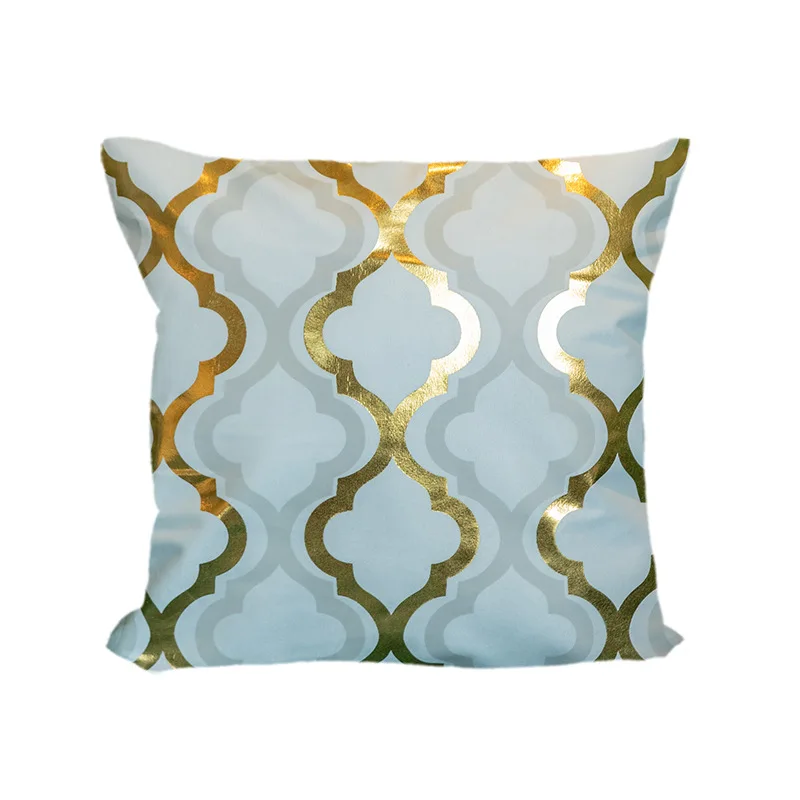 

Льняная квадратная наволочка для подушки 45*45 см, наволочка для подушки, наволочка для дивана, наволочка для подушки с золотым тиснением в ст...