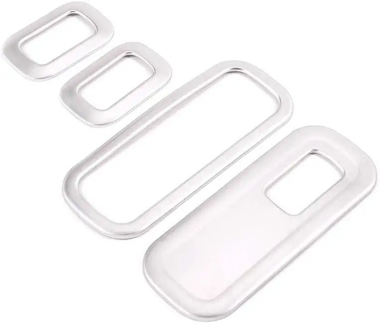 ABS Матовый Серебристый переключатель для стеклоподъемника крышка рамы отделка