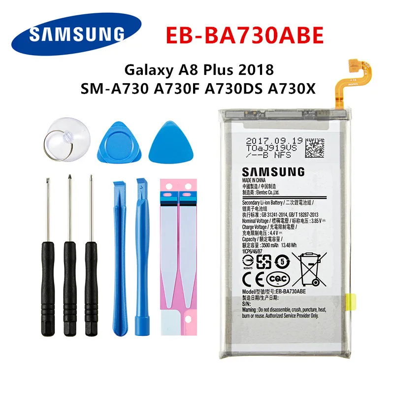 Оригинальный аккумулятор SAMSUNG для Samsung Galaxy A8 Plus + (2018) 3500 мА/ч (2018 г.) A730F A730DS A730X с