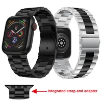 new watchband band for apple watch series 5 44mm 40mm strap metal link bracelet for iwatch 4 3 2 42mm 38mm replace accessories