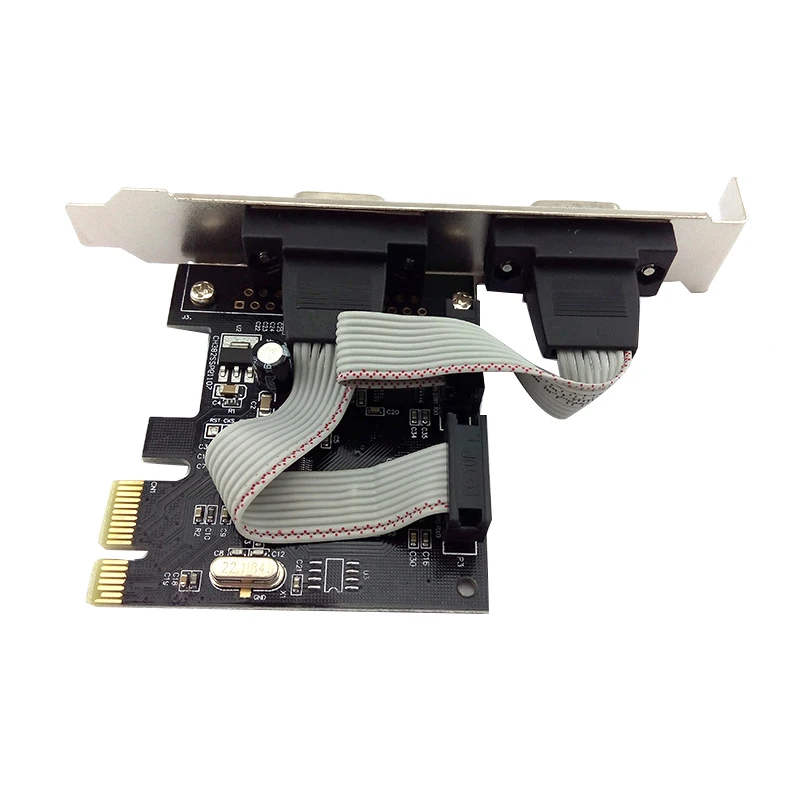 RS232 черный с диском расширения карты высокоскоростной добавить на WCH382L 9 Pin PCI-E